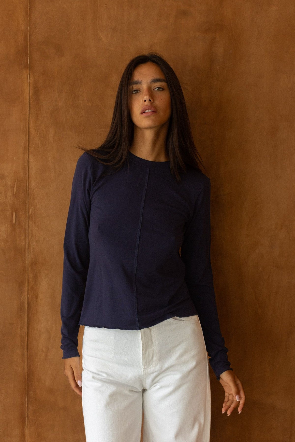 Woollen L/S No.4 navy