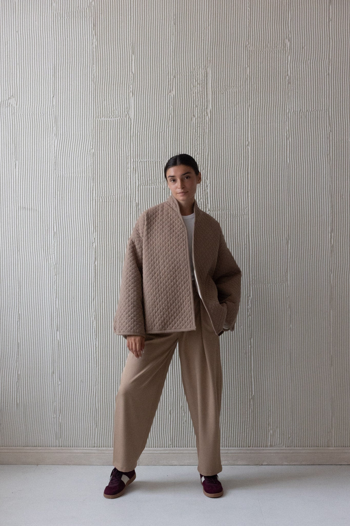 Lena Quilted Jacket beige