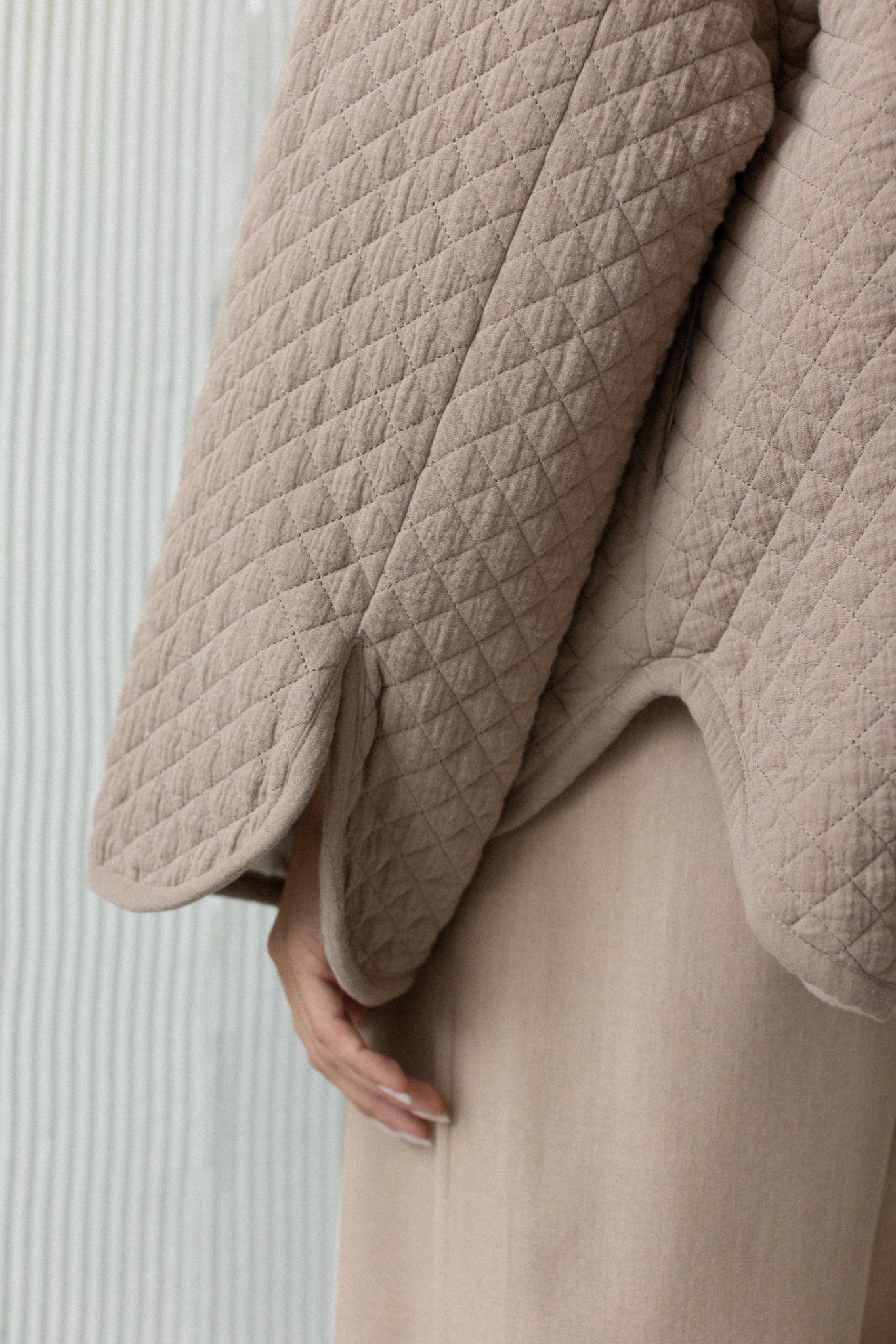 Lena Quilted Jacket beige