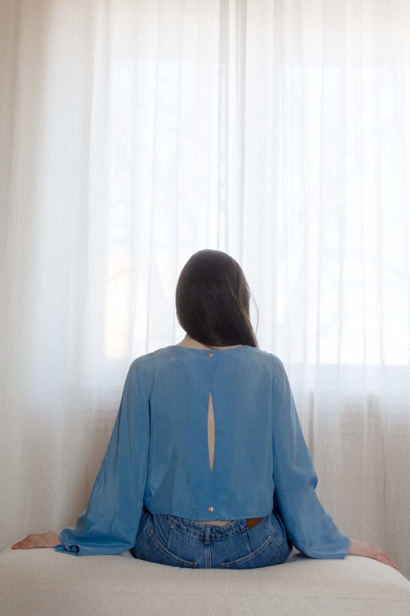Santorini Blouse Blue
