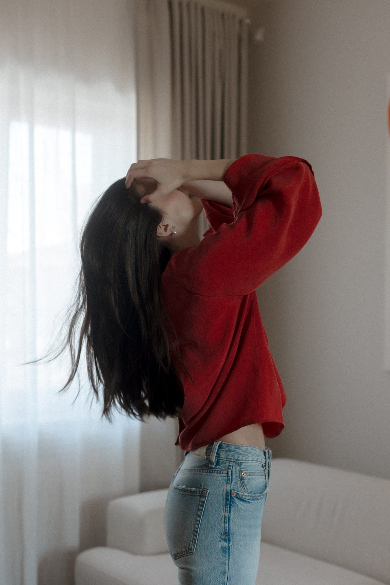 Santorini Blouse Red