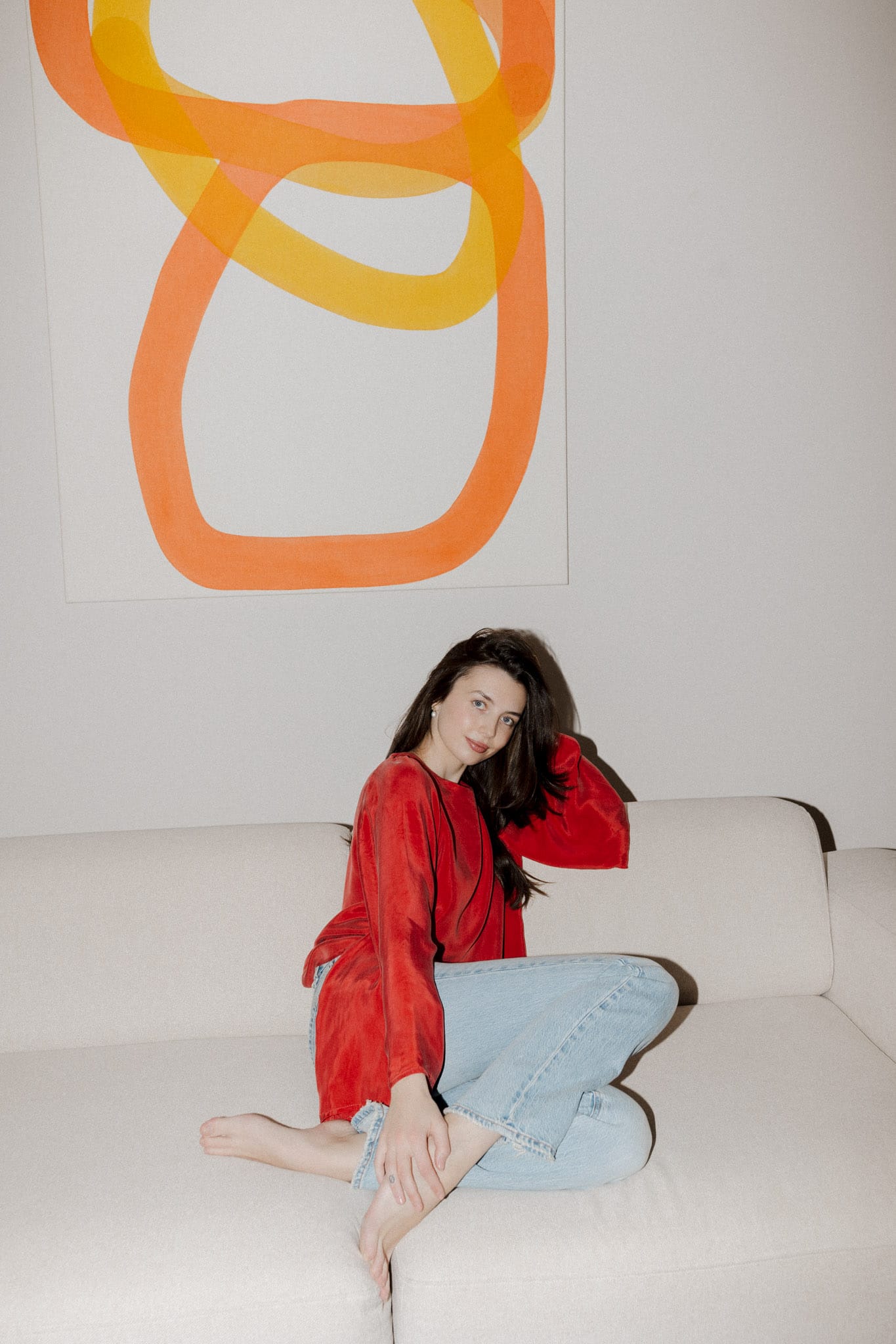 Santorini Blouse Red