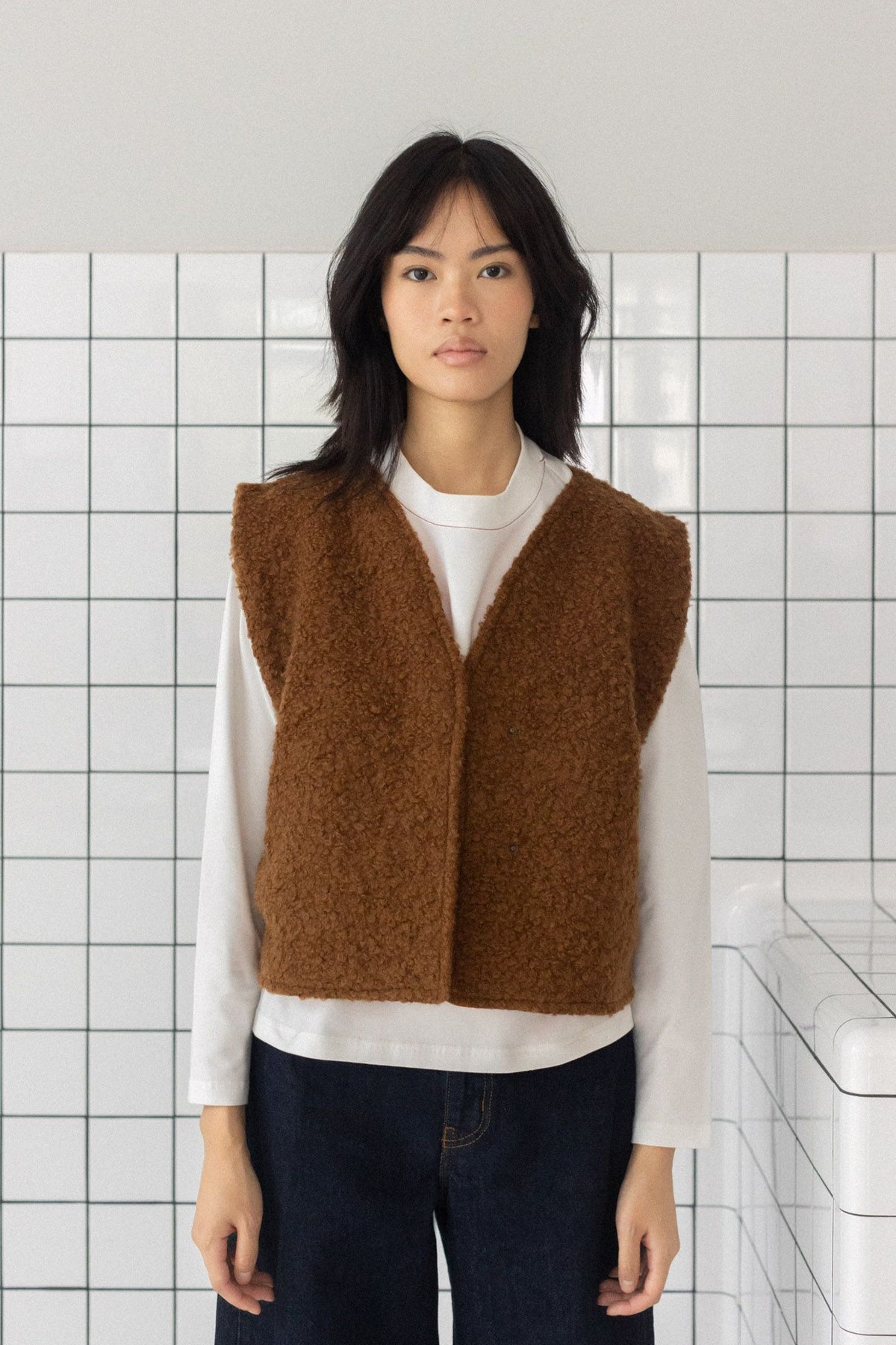 Wabi Vest brown