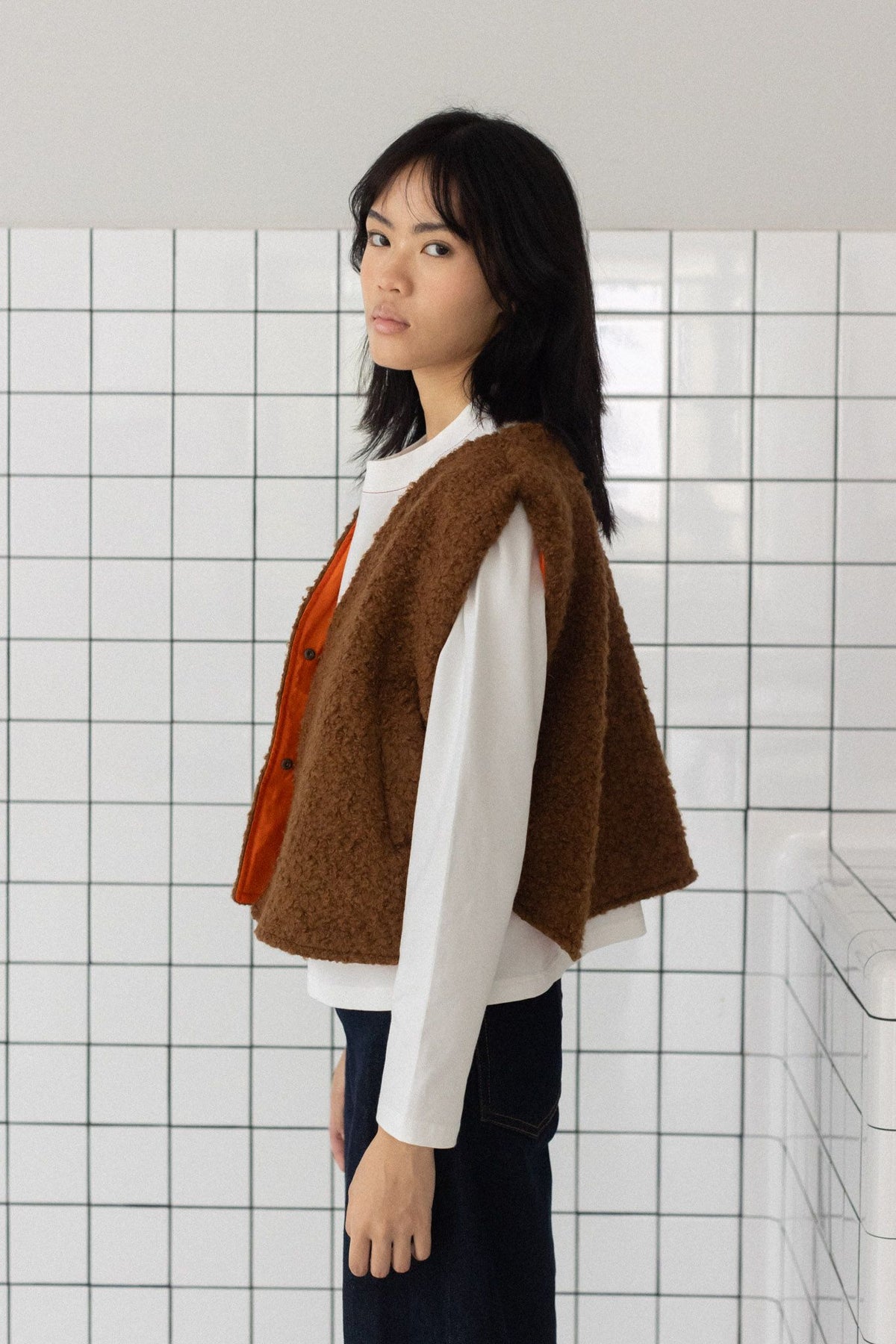 Wabi Vest brown
