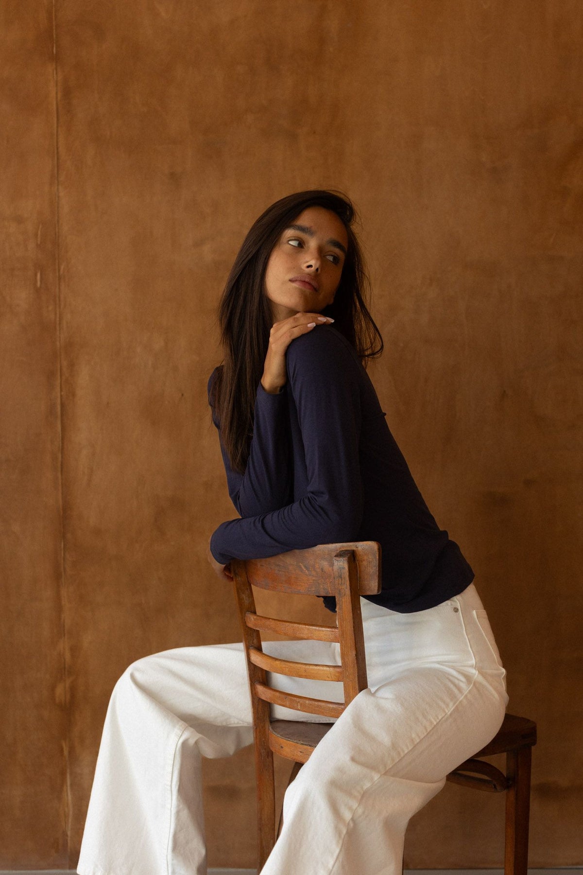 Woollen L/S No.1 navy