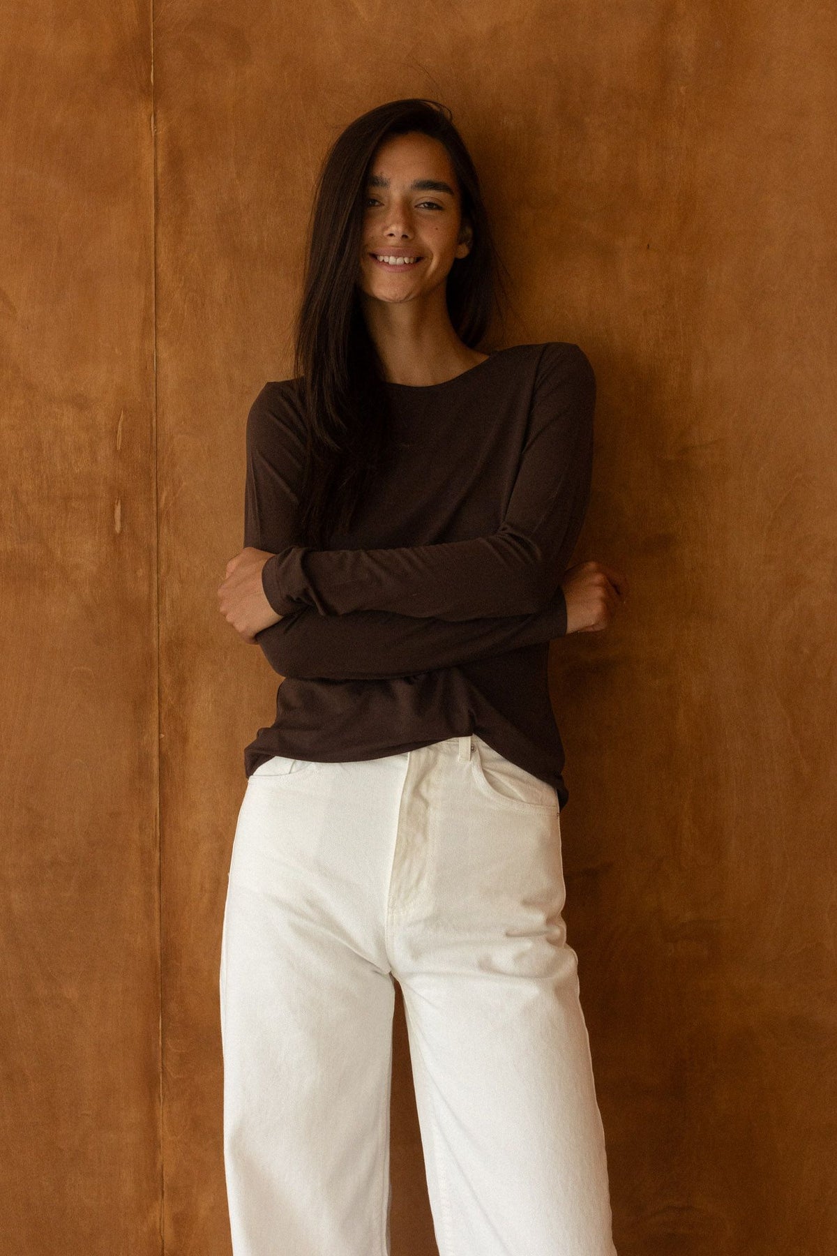Woollen L/S No.1 chocolate