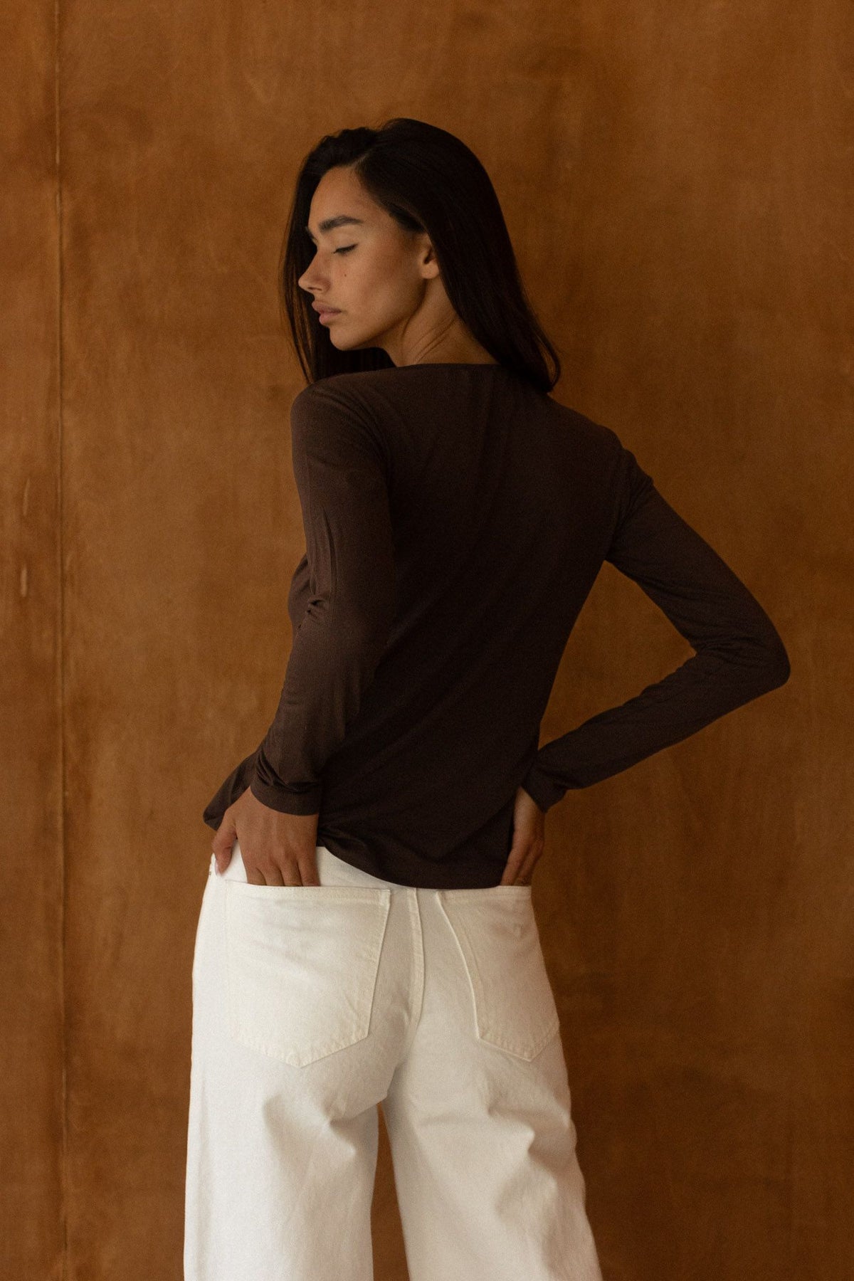Woollen L/S No.1 chocolate