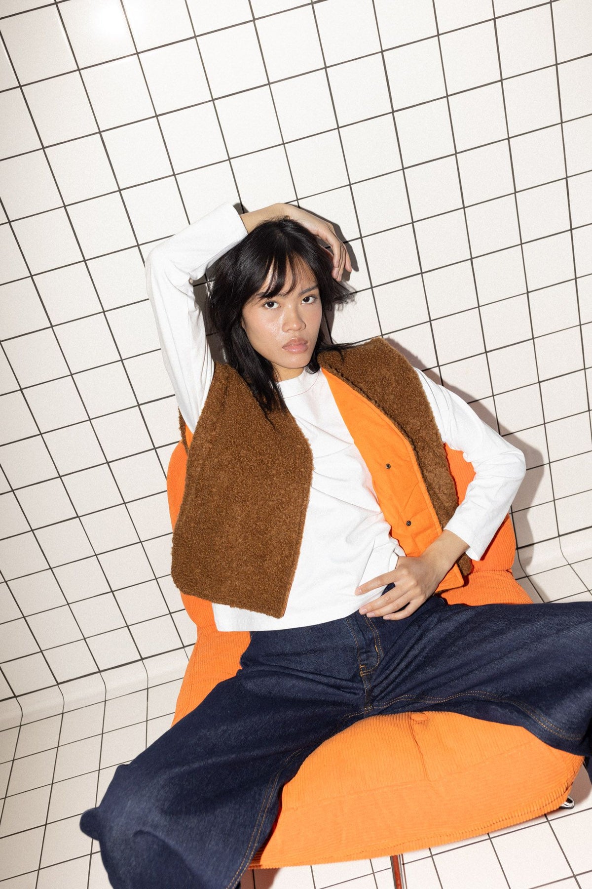 Wabi Vest brown