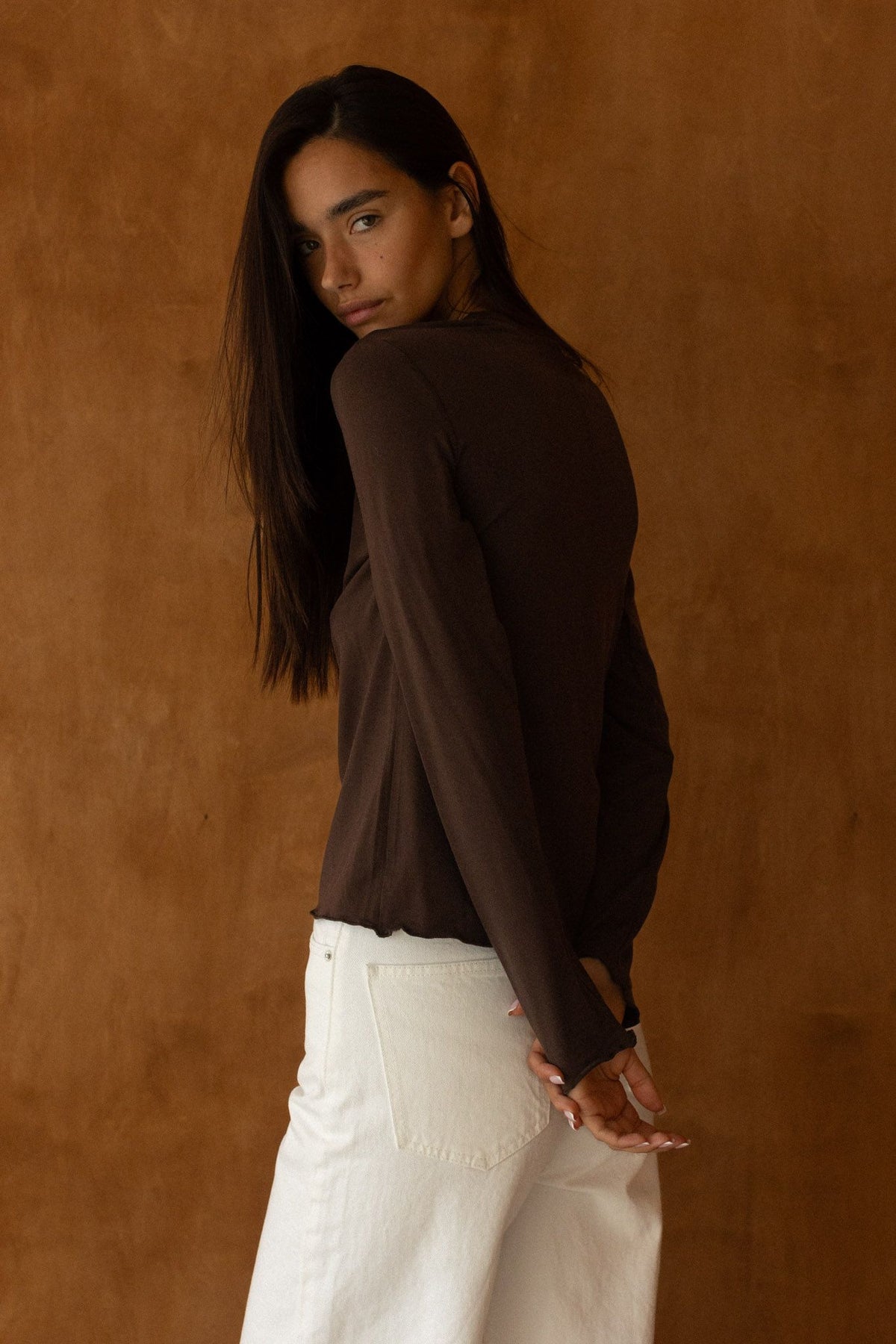 Woollen L/S No.4 chocolate