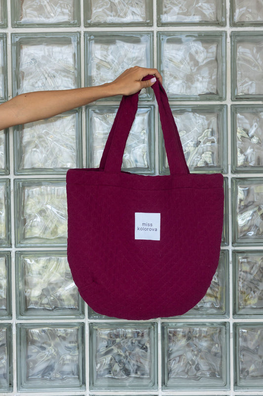 Clara Quilted Bag berry