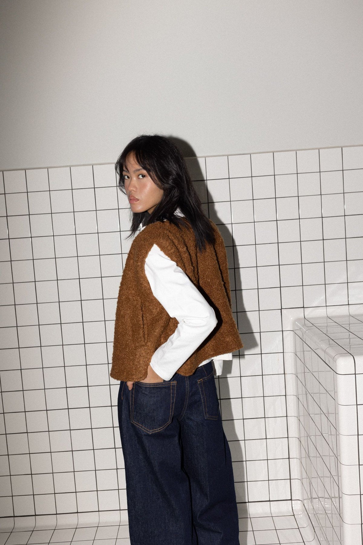 Wabi Vest brown