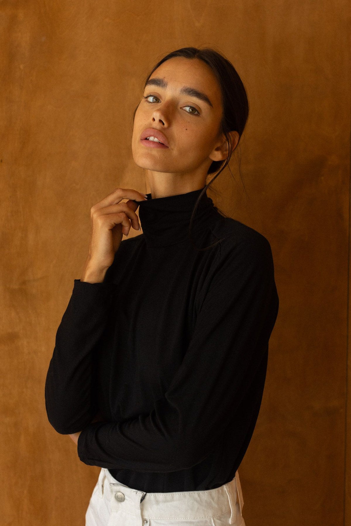 Fine Turtleneck black