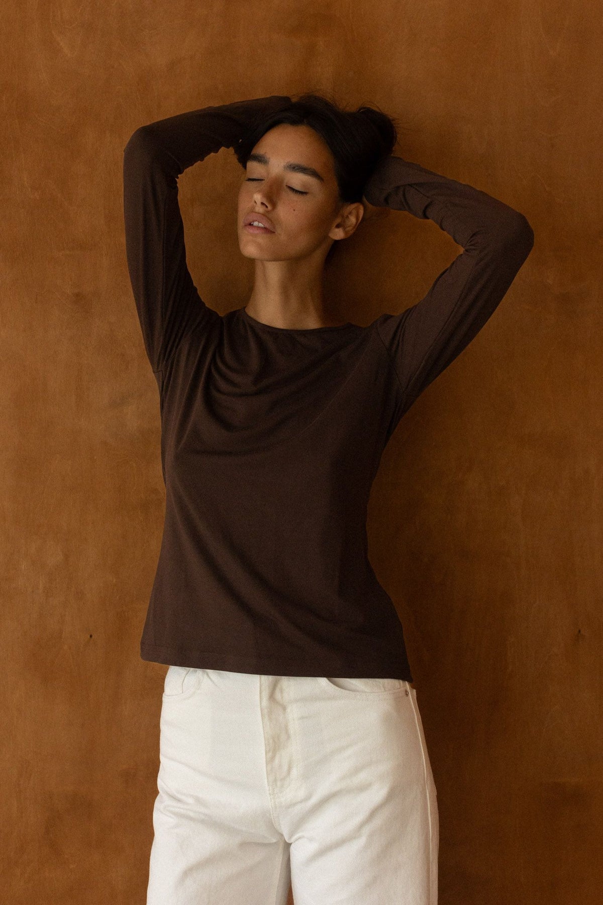 Woollen L/S No.1 chocolate