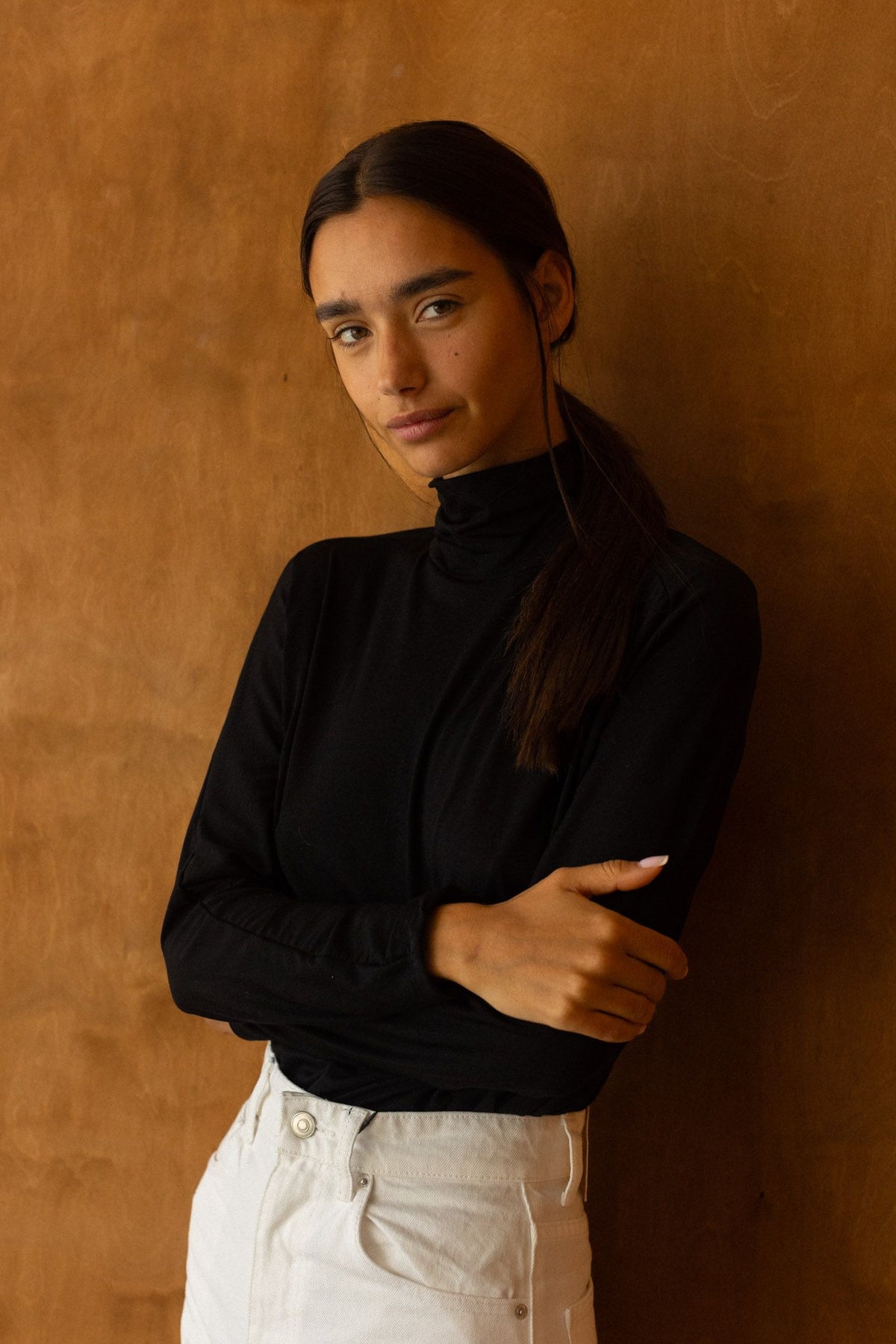 Fine Turtleneck black