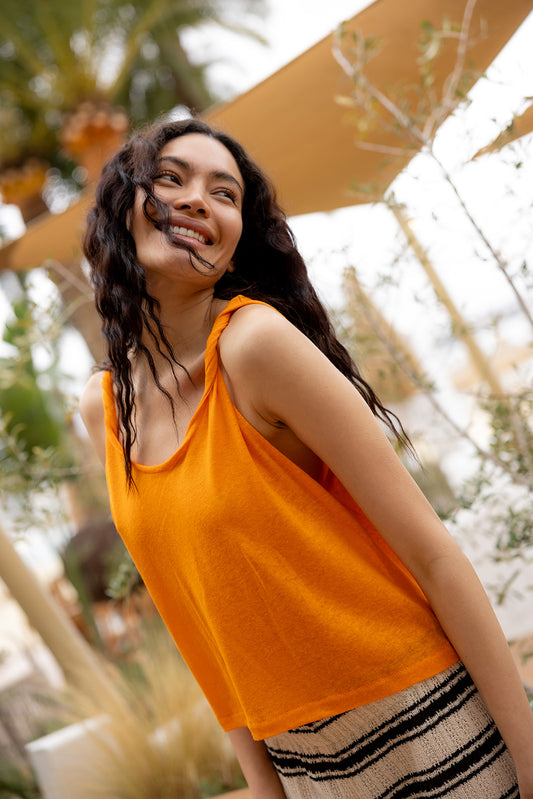 Melia Top Orange