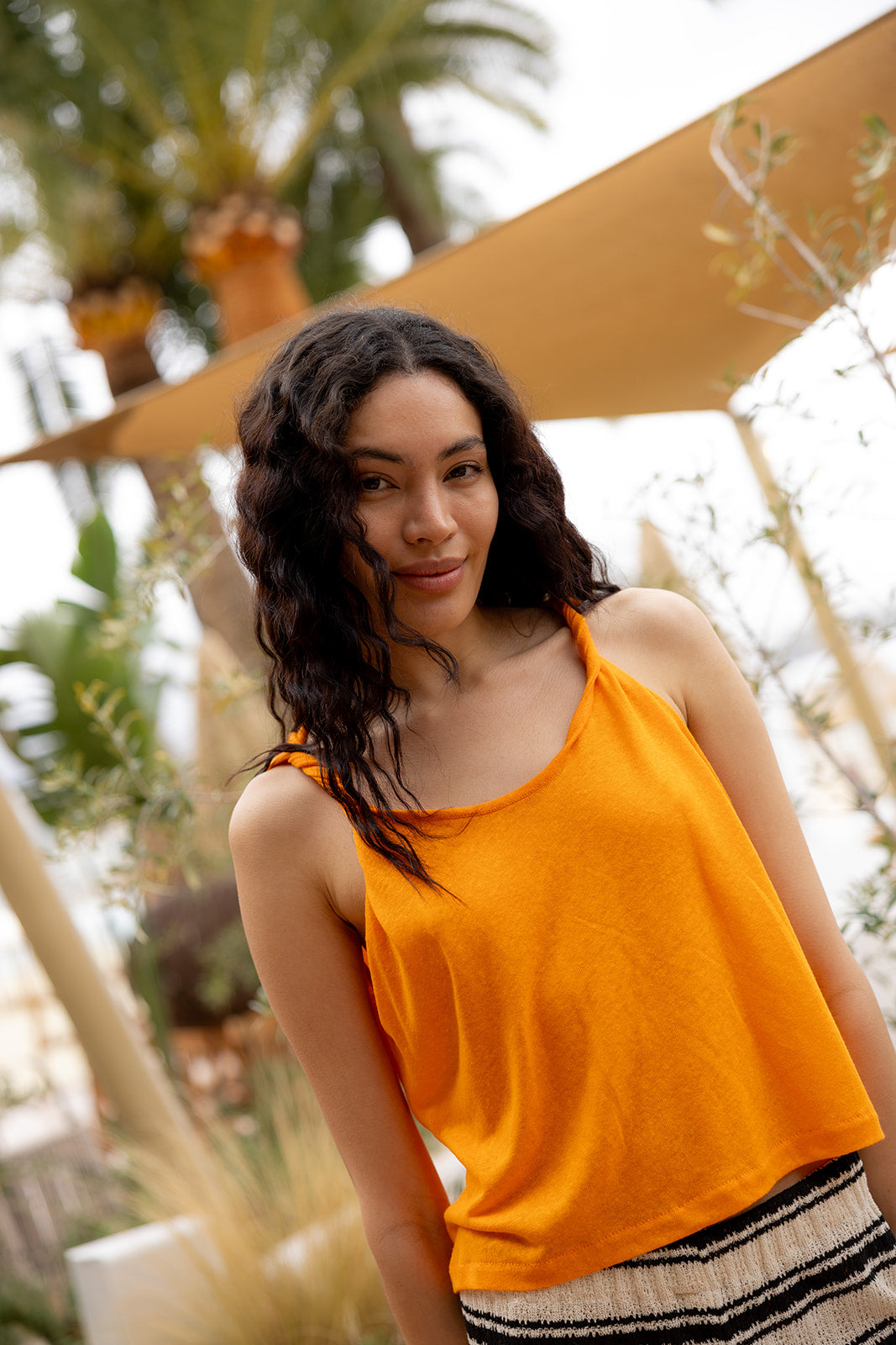 Melia Top Orange