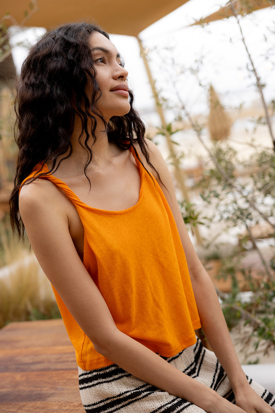Melia Top Orange