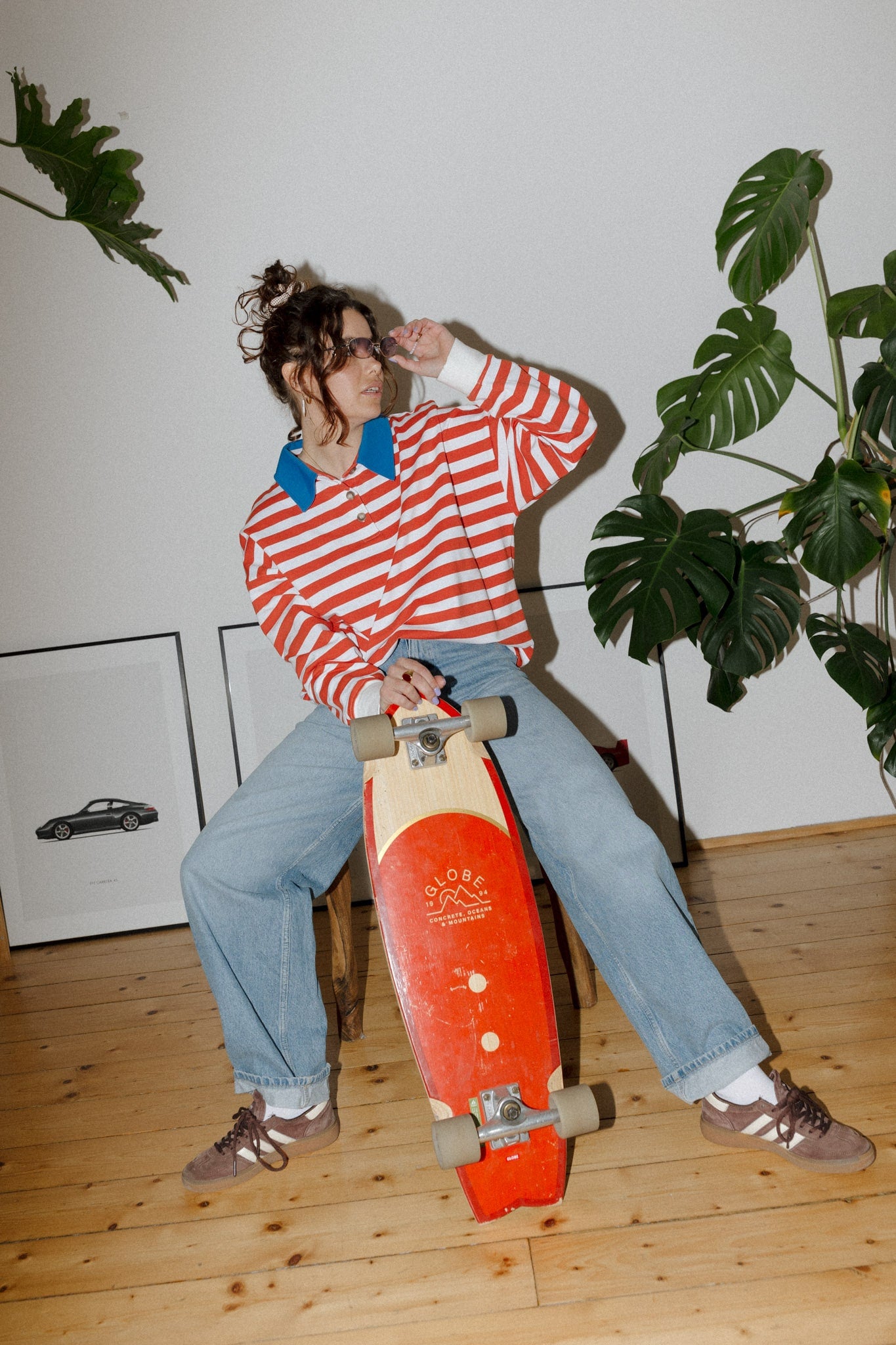 Stripe Affair L/S Brick