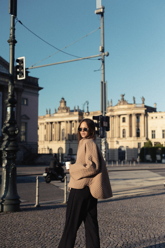 Lena Quilted Jacket beige