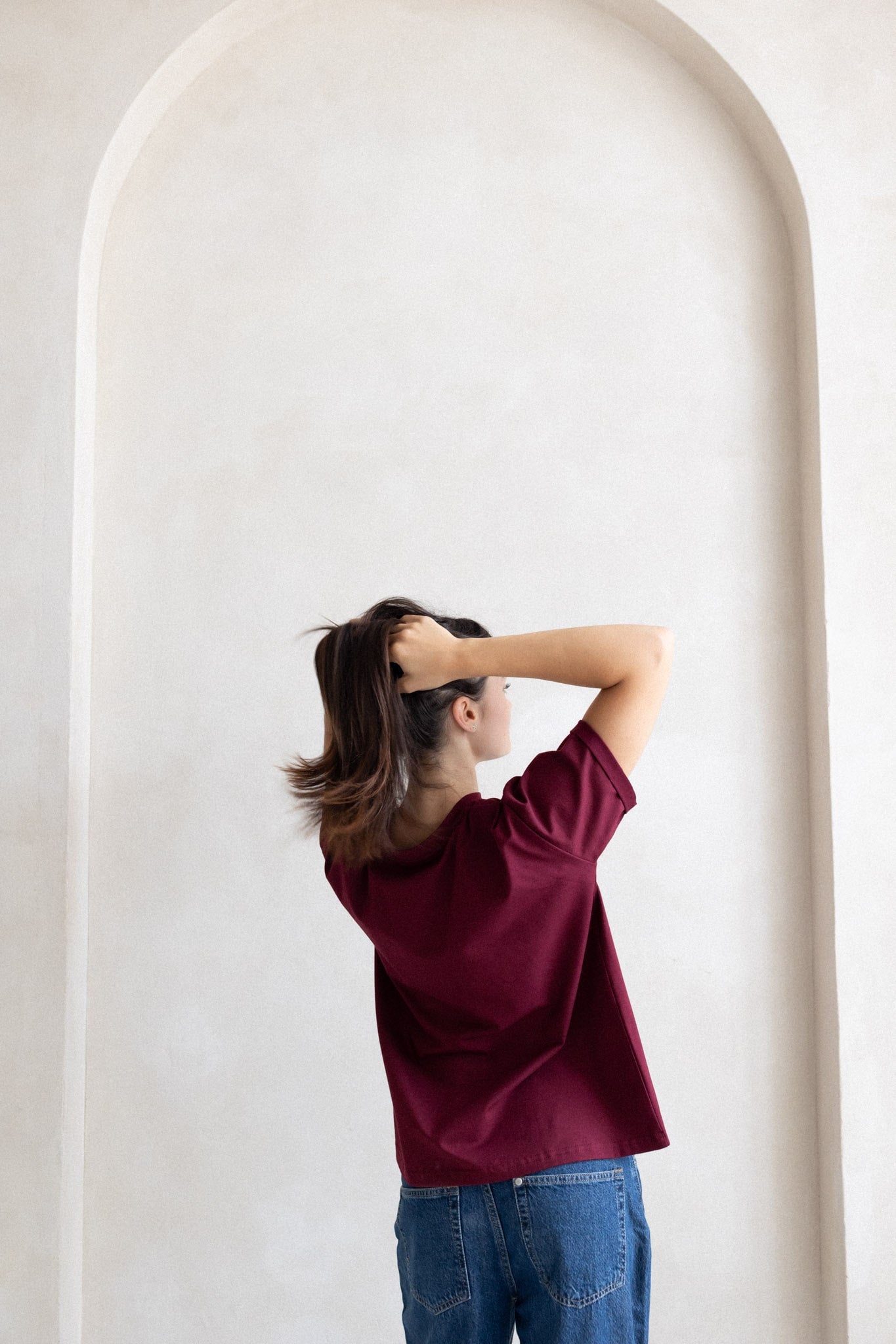 Tshirt No.3 bordeaux