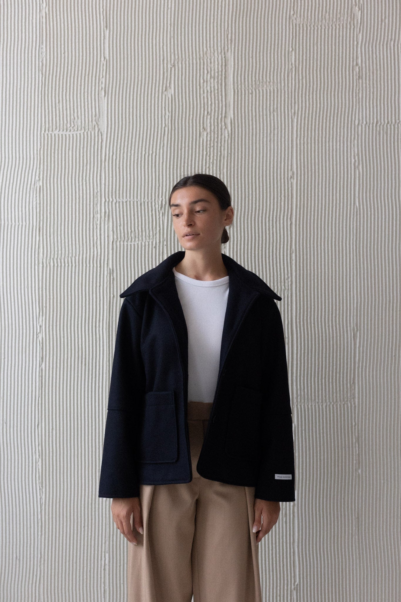 Tiera Wool Coat navy