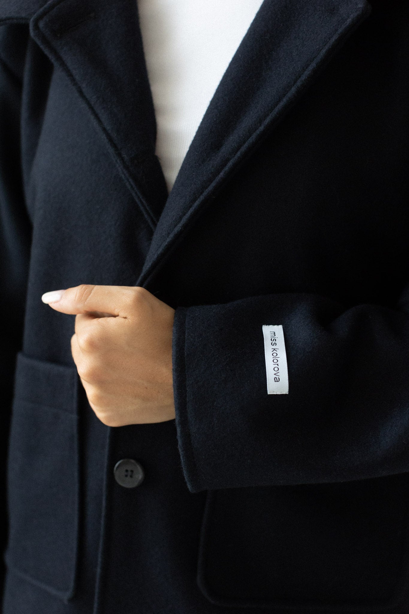Tiera Wool Coat navy