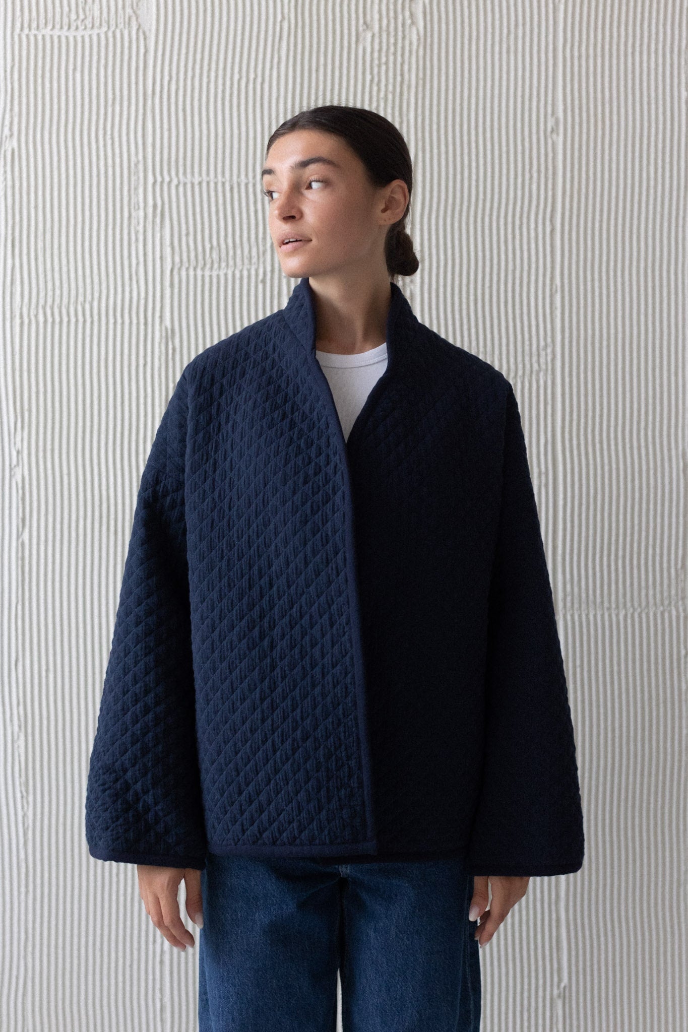 Lena Quilted Jacket navy blue