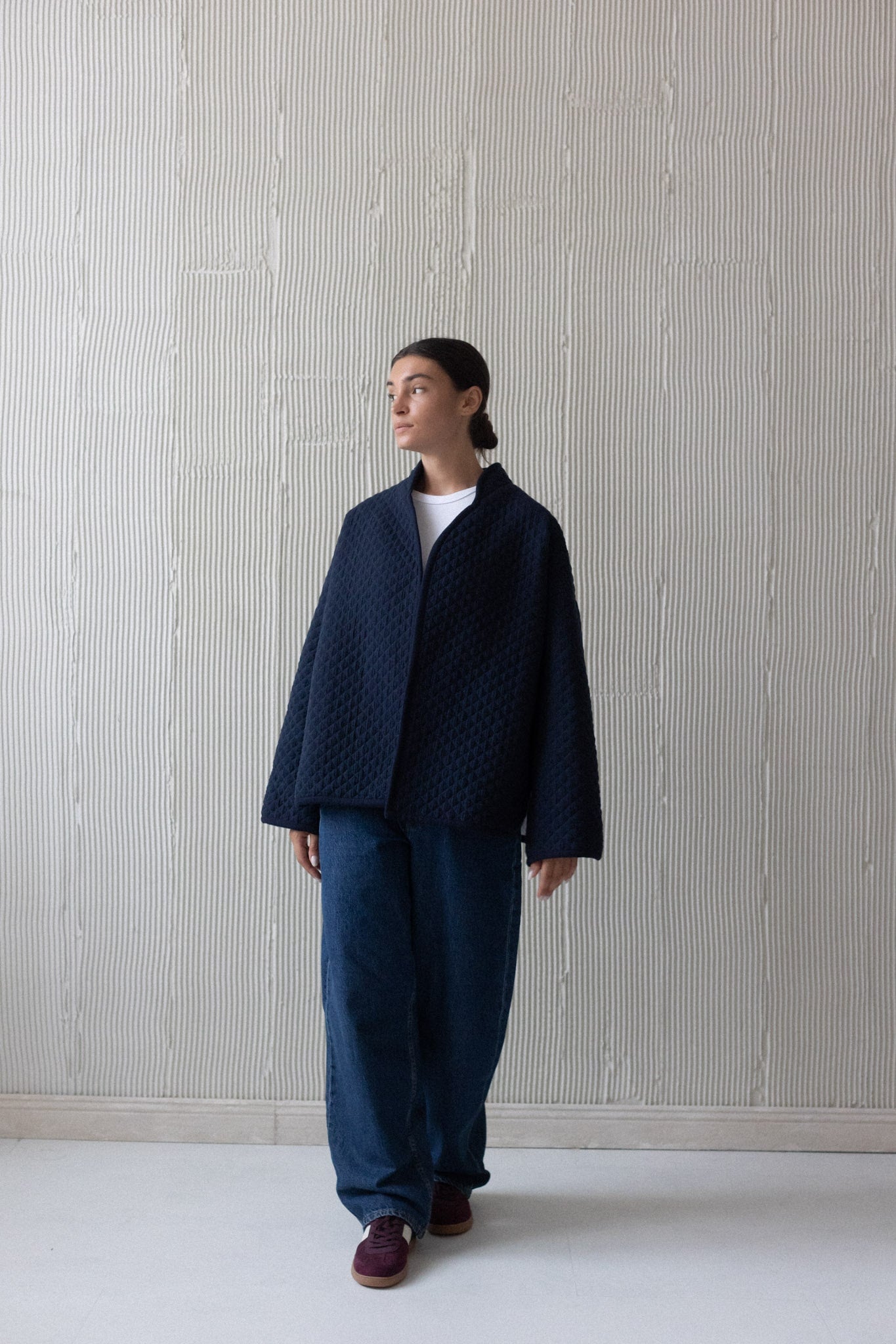 Lena Quilted Jacket navy blue