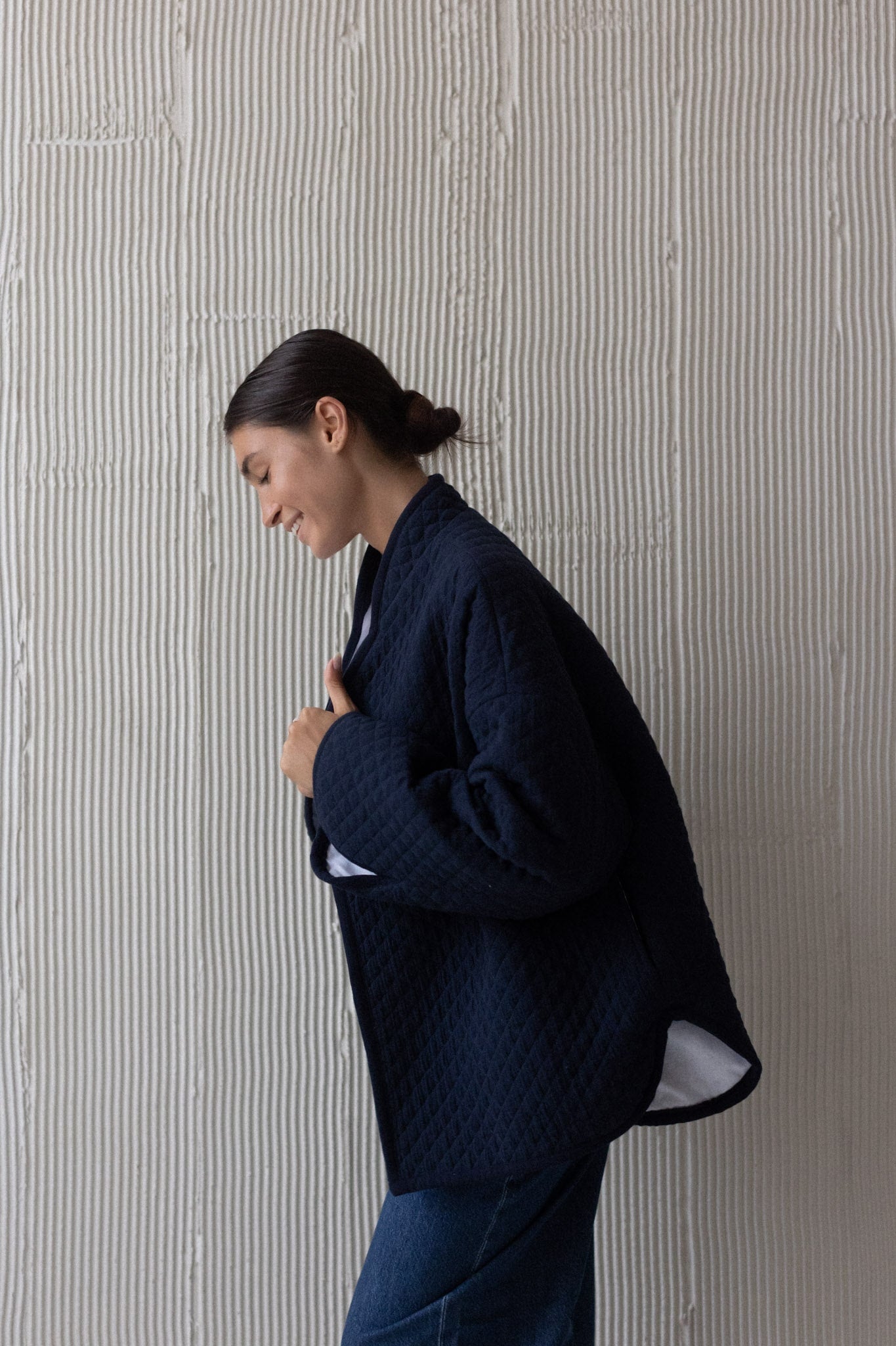 Lena Quilted Jacket navy blue