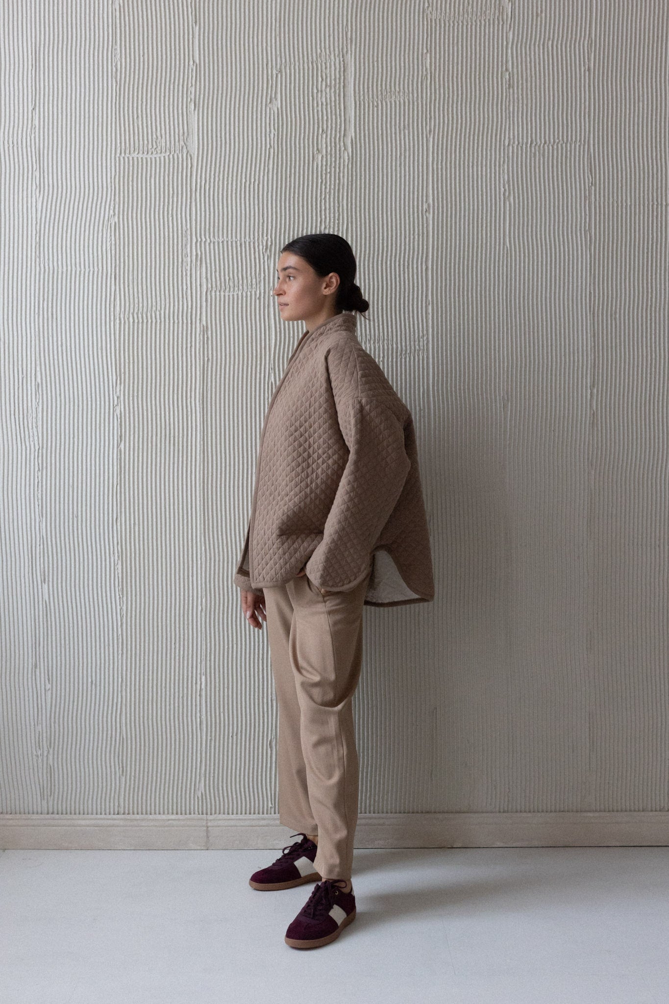 Lena Quilted Jacket beige