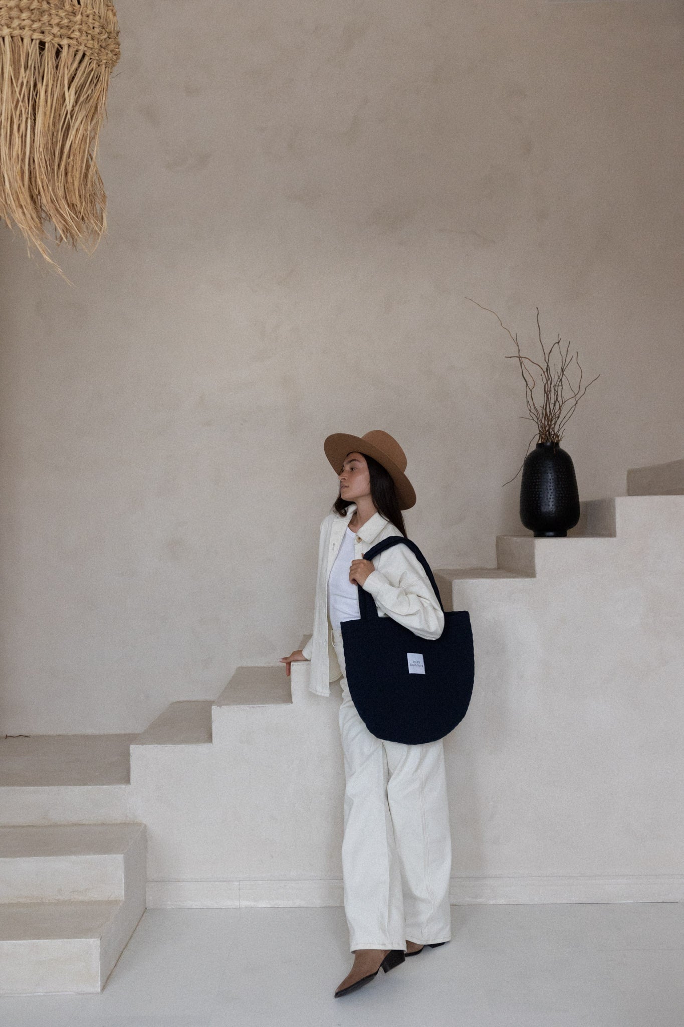 Clara Quilted Bag navy blue
