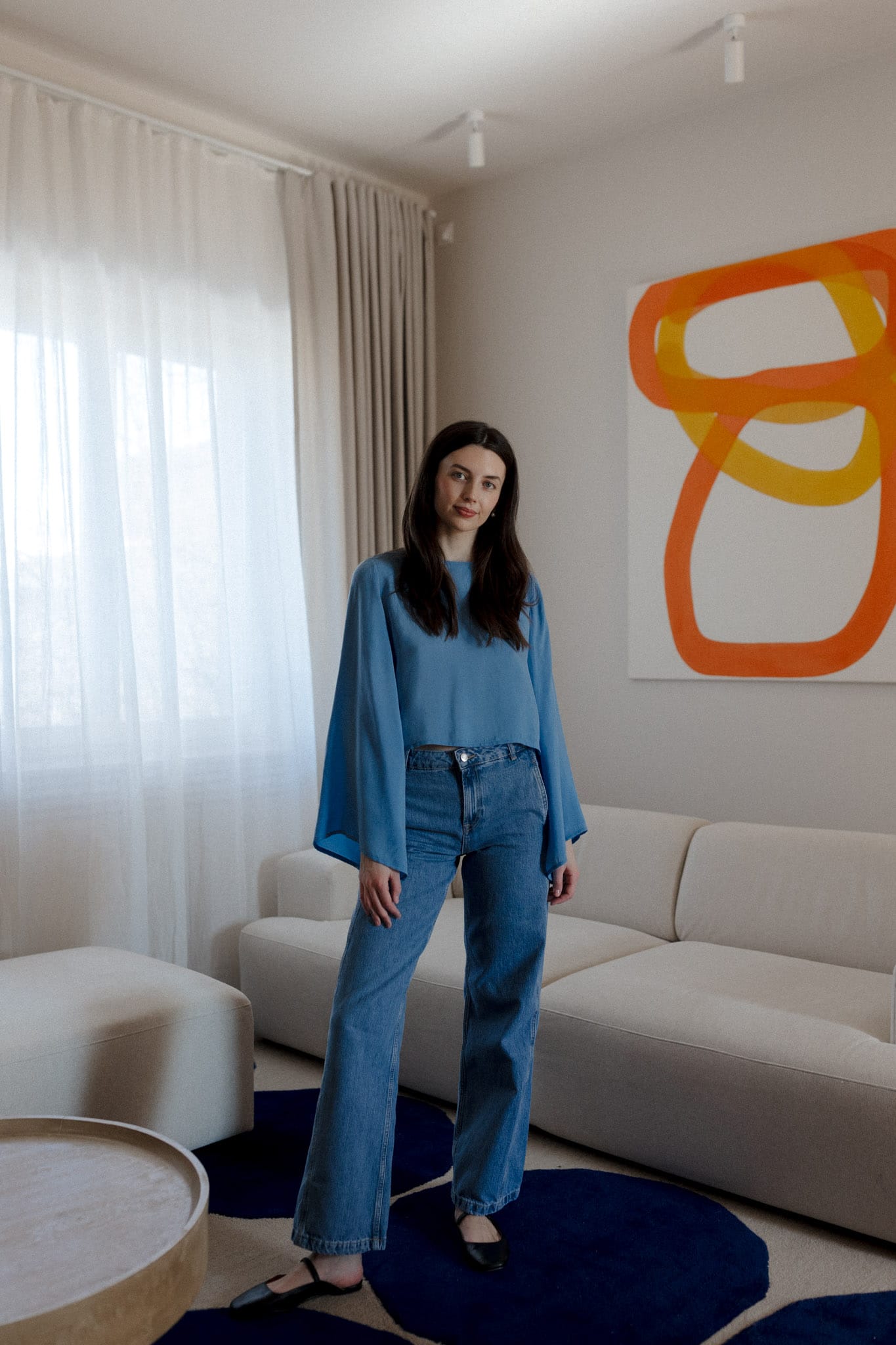 Santorini Blouse Blue