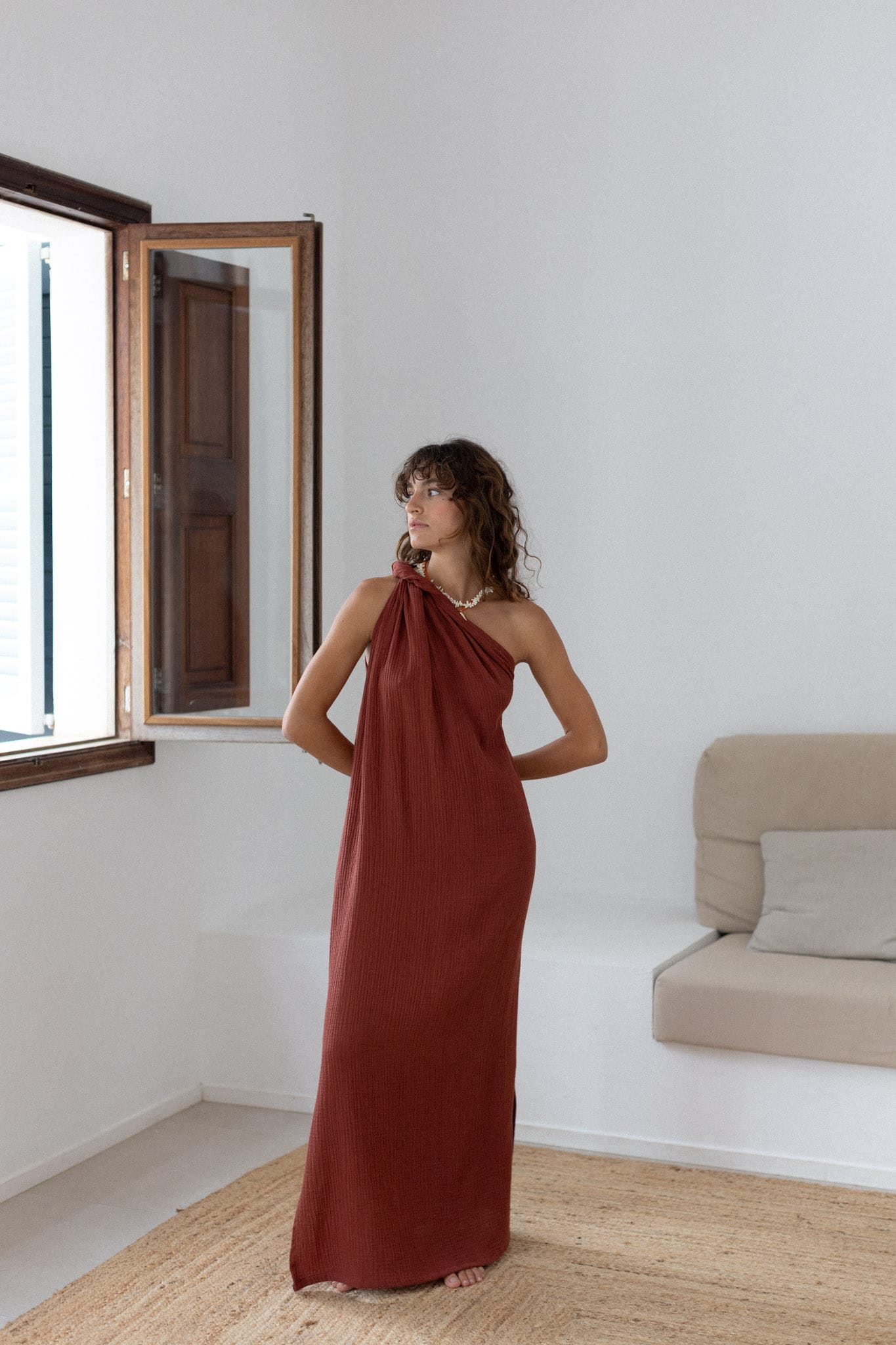 Alicja Dress Brick