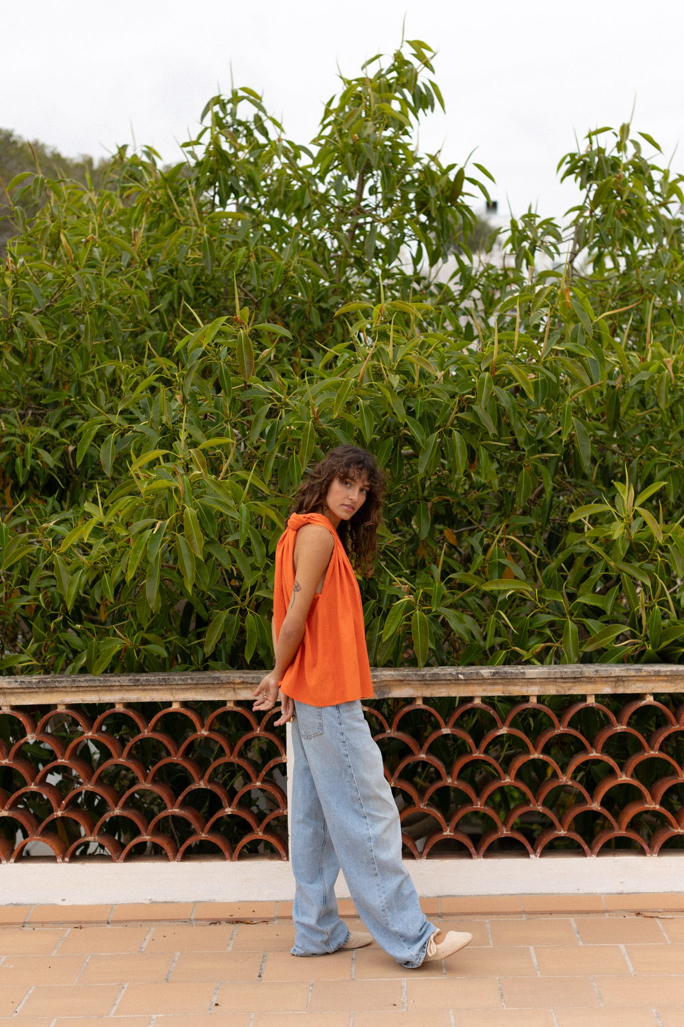 Barbelle Top Tangerine