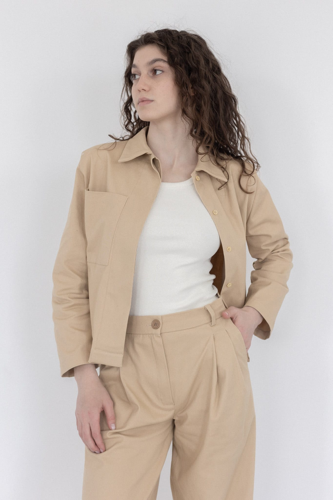 Mathe Shirt Beige